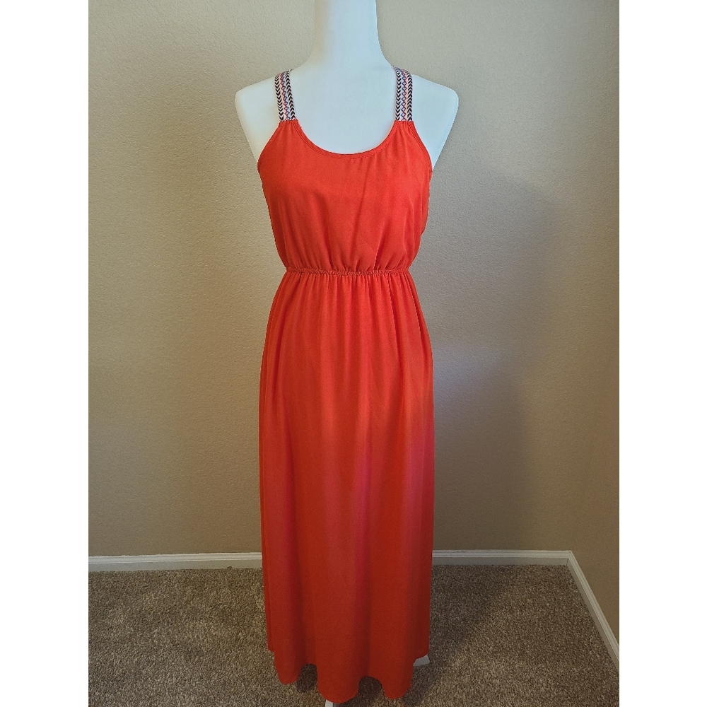 Chiffon Red Summer Dress